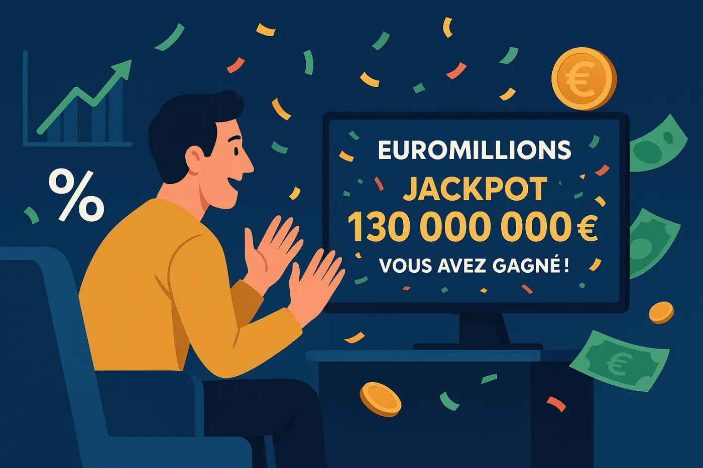 Gagner 130 millions d’euros à l’EuroMillions : bien placé, combien pouvez-vous espérer chaque année en intérêts et dividendes ?